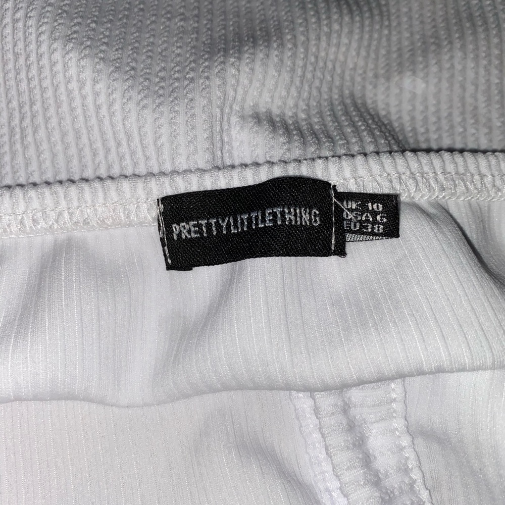 WHITE RUB HALTERNECK DRESS - Picture 5 of 5